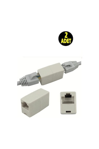2adet Rj45 Cat5 Cat6 Cat7 Cat8 Ethernet Internet Kablosu Uzatıcısı Dişi Dişi Birleştirici Ara Aparat