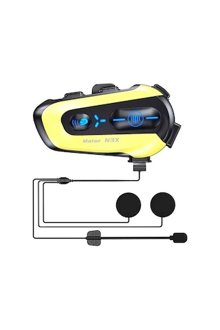N3x Rgb Işıklı Intercom 3 Kişi Bağlantılı 1000mah Motosiklet Tdrtr
