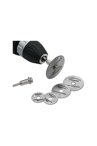 6 Adet Daire Testere Bıçağı Seti, 3.2 Mm Çubuklu, Ahşap Ve Metal İçin Kesme Diskleri