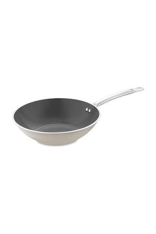 Jumbo Swiss Crystal Bej Wok Tava 28 Cm Bej