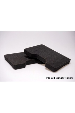 PC-278 Kırmızı - Perforeli Sünger ve Plastik Çanta 275 x 230 x 81