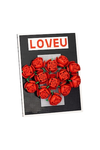 Love U Gül Fotoğraf Çerçevesi