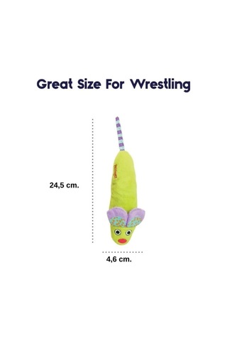 Mightie Mouse Catnipli Hışırtılı Peluş Kedi Oyuncağı