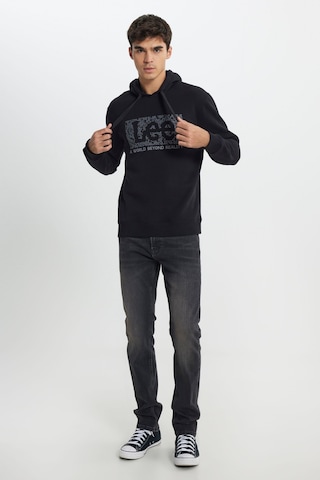 Lee Regular Fit Normal Kesim Siyah Erkek Sweatshirt Siyah