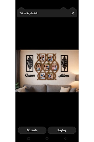 Resim Çerçevesi Şık Ve Modern 7li Resim İçi 10 15 Tamamı 68 Cmdir No 30042
