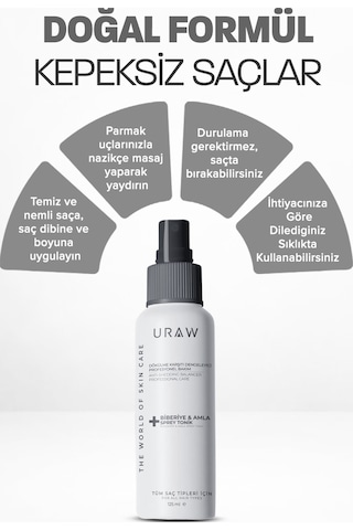 Uraw Biberiye & Amla Özlü Yenileyici Saç Toniği 125 ML