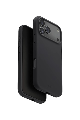 Apple Uyumlu iPhone 17 Pro Max Kılıf Lino Serisi Magsafe Özellik Sıvı Silikon Parmak İzi Tutmayan Koruyucu Kapak Füme