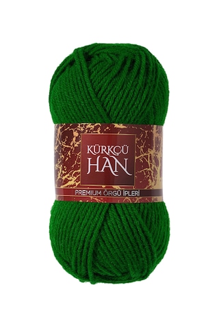 Kürkçü Han Dekor 100gr 100m El Örgü İpi Yeşil