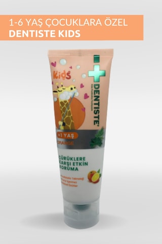 Dentiste 1-6 Yaş Bitkisel Portakallı Florürsüz Çocuk Diş Macunu