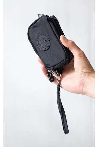 İmaks Mini Boy Krinkıl Bileklik Omuz Askı Çanta Bozuk Para Cüzdan 3041 Siyah