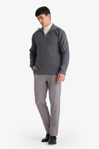 Defacto Standart Fit Yarım Fermuarlı Triko Kazak G6478ax25wngr314 Gri-gr314