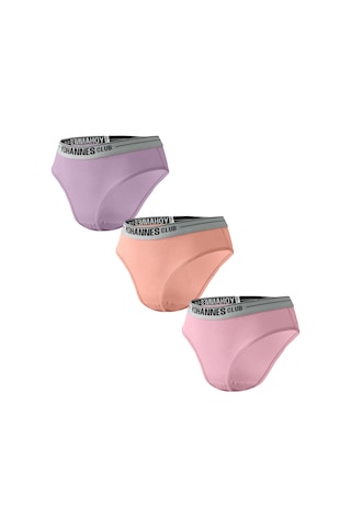Yohannes Club, Kız Çocuk, Pamuklu Slip&atlet, Alt-üst, 3 Çift Takım, Karışık Renkli Karışık