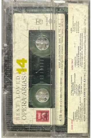 Plak Değildir Kaset Tir Kaset Best Loved Opera Arias-14 Kaset