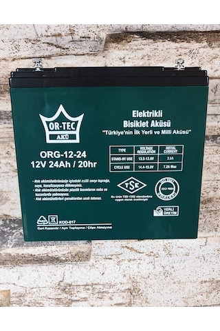 12v 24ah E-Bike Aküsü Ü/Y 01.2026