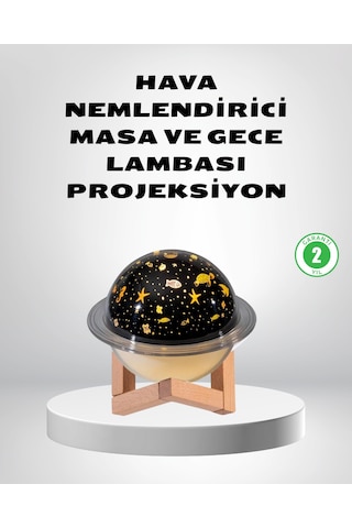 Usb Projeksiyon Gece Lambası Ve Hava Nemlendirici Aromaterapi Destekli, Taşınabilir Mini Diğer