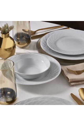 Güral Alfa 24 Parça 6 Kişilik Yemek Takımı