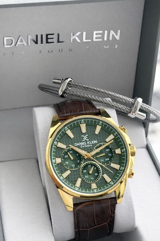 Daniel Klein Deri Kordon İç Kadran Fonksiyonları Aktif 3 Atm Suya Dayanıklı Erkek Kol Saati E14239-4 Sarı