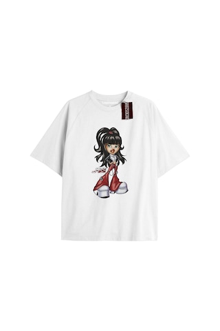 Tarzsokak Y2k Bratz Oversize Kod Bratz13 Beyaz