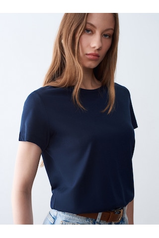 Dilvin 32852 Basic T-shirt-k.lacivert