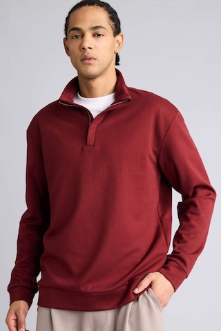 Defacto Standart Fıt Modal Sweatshirt G8148ax25wnbr169 Bordo-br169