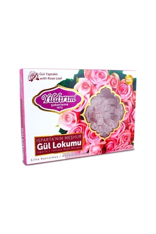 Yıldırım Şekerleme Gül Yapraklı Çifte Kavrulmuş Gül Lokumu 200 G