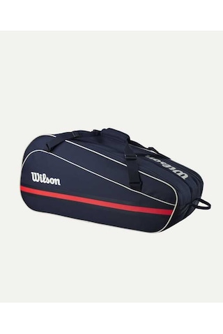 Wilson Tenis Çantası 6pk Team Racket Bag 2025 Navy
