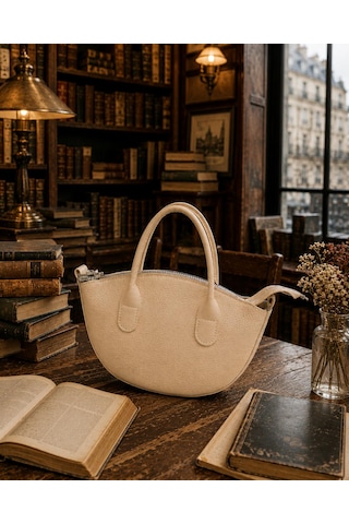 Housebags Loeve New Trend El Ve Omuz Çantası Bej