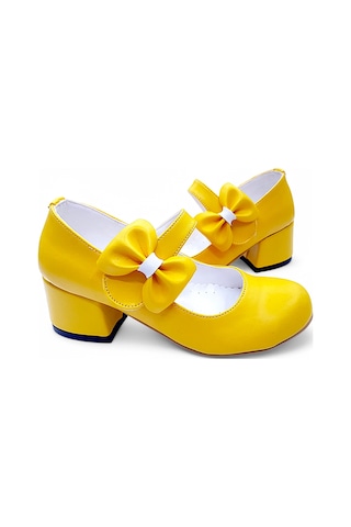 Beebron Ortopedik Topuklu Abiye Kız Çocuk Ayakkabı Soft Series Abiayk2401 Sarı Sarı