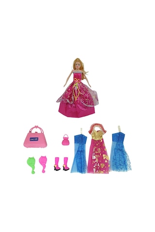 Bebek Yedek Elbiseli Ve Aksesuarlı - 1115-21 - Pembe