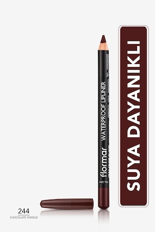 Flormar Waterproof Lipliner Sudan Etkilenmeyen Dudak Kalemi 244 Chocolate Fondue