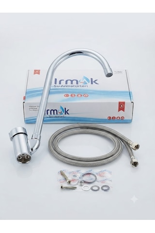 Irmak Su Armatürleri Krom Kaplama Evye / Mutfak Bataryası - Musluk Seti Montaj Ekipmanları Dahil Su Tasarruflu Diğer