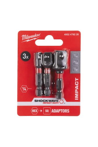 Milwaukee Shockwave Darbe Soket Adaptör Seti 3 Adet