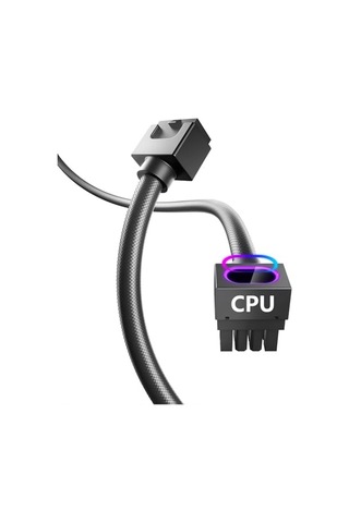 Asiahorse Hydrus 8 Pinli Cpu Uzatma Kablosu Siyah 30 Cm Argb Anakart İçin İşlemci Besleme Diğer