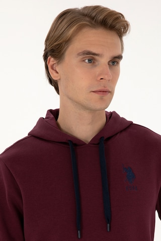 U.s. Polo Assn. Erkek Plum Sweatshirt 50307703-vr177 New Plum