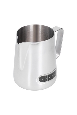 600ml Termometreli Süt Köpürtme Kabı Kaiyi Gosterildigi Gibi