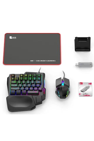 Pubg Mobil Oyun Kiti 5in1 Bt5.3 Klavye Mouse Dönüştürücü Seti Pug