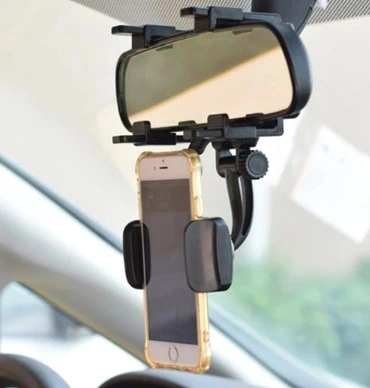 Araba Dikiz Aynasına Takılan Telefon Tutucu Kahverengi