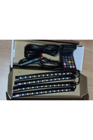 Araç İçi Ambiyans Rgb Ayak Altı Led Sese Duyarlı Animasyonlu 12 Çip. 1
