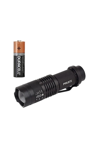 Cree Q5 Led Zoomlu Pilli Mini Feneri 14500 Pil İle Çalışma Özelliği Çok Renkli