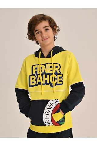 Fenerbahçe Sarı Tribün Çocuk Sweatshirt Sari