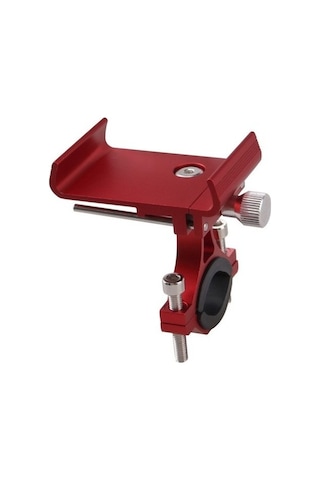 Novahub Shidai888 Motosiklet Telefon Tutacak, Alüminyum Kırmızı, Uzun Boy Kırmızı