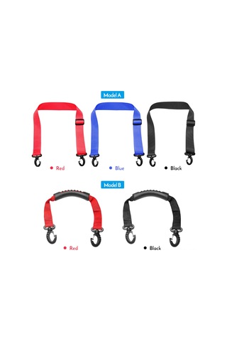 Geeroyoo Ayarlanabilir Kayak Bileği Bağı - Mavi Naylon Kayak Taşıma Askısı 55-91 Cm Mavi