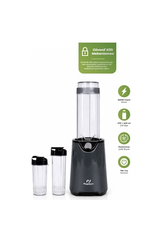 Pirantech YH-1200 600 W Güçlü & Taşınabilir Kişisel Blender
