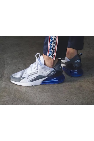 Nike Air Max 270 Ah8050-107 Gri Mor Erkek Sneaker Dar Kalıp Gri - Mor