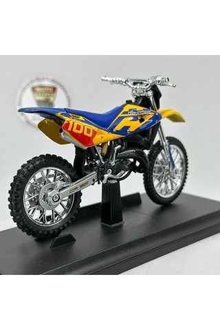 Husqvarna Cr125 1:18 Diecast Maket Motor Metal Model Motosiklet