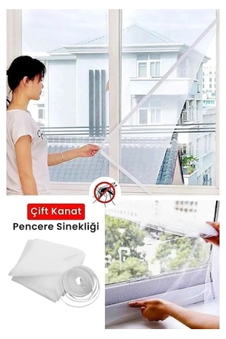 125 X 150 Cm Çift Kanat Sineklik Yapıştırma Bantlı