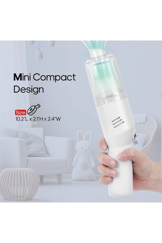 Besthome1 120w Hızlı Şarjlı Kablosuz Araç Vakumu, 10000pa Güçlü Emiş, Taşınabilir Hafif, Kuru Islak Temizlik İçin