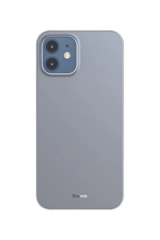 Wing Case Apple Uyumlu iPhone 12 6.1 Kılıf Ultra İnce Lux Mat Şeffaf Kılıf- 5775 - Hs08378100-3491 Füme Füme