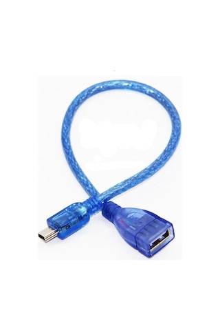 5 Pin Mini Usb Erkek - Usb Dişi Kablo 30Cm - Mini Uzatma