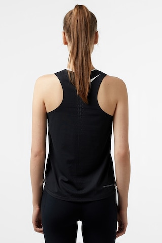 Nike Dri Fit Adv Aeroswift Singlet Womens Tank Kadın Reflektörlü Koşu Antreman Atleti Siyah
